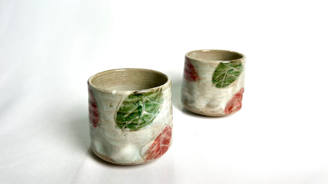 YUNOMI LEAF DA 2 - ceramica giapponese