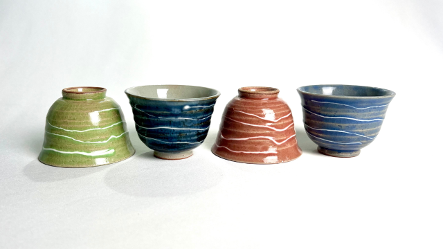 YUNOMI SET  DA 4 - ceramica giapponese